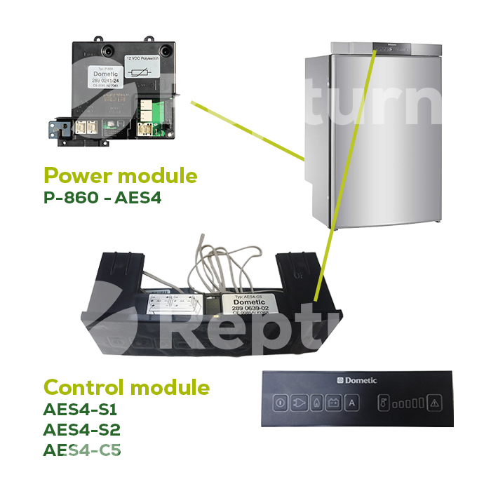 Commande AES4-S1 AES4-S2 AES4-C5 et P-860 - Frigo Dometic RM