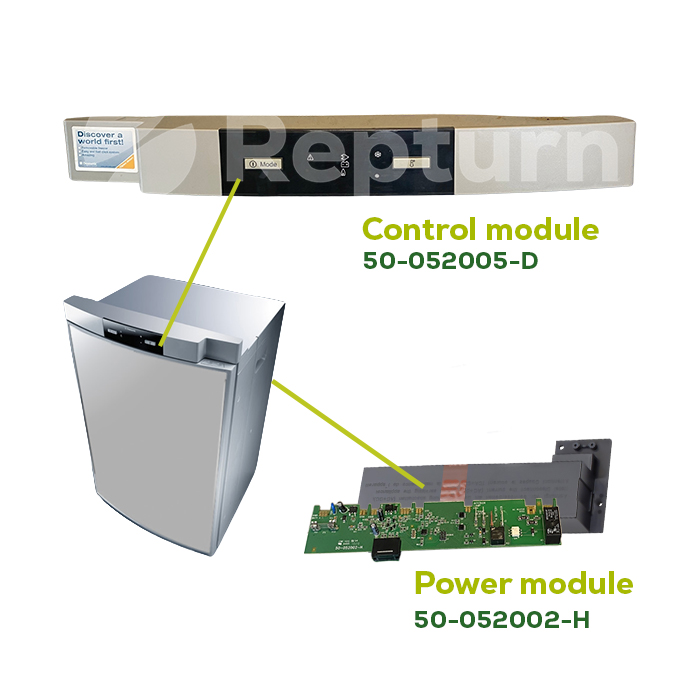 Commande MES(230V) 50-052005-D et carte 50-052002-H frigo RM8xx1